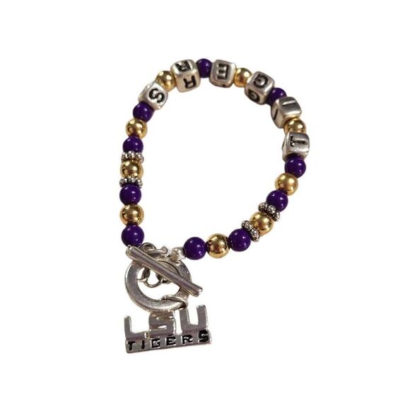 LSU Tigers bracelet OS - Picture 1 of 5